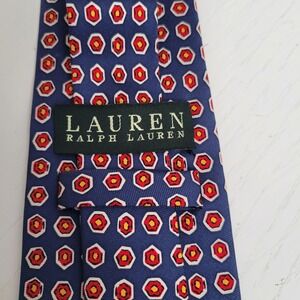 Lauren Ralph Lauren Silk Men's Necktie Geometric Print Business Career 3.5 x 58